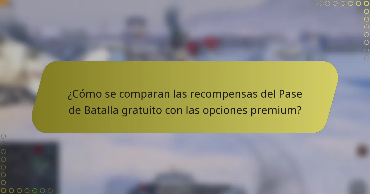 ¿Cómo se comparan las recompensas del Pase de Batalla gratuito con las opciones premium?